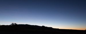 Dawn Behind Huachuca Mountains