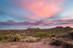 Sunrise over Tortilla Mountains