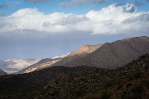 Storm Clouds over Desert Mountains