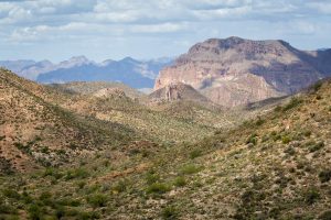 Picketpost Mountain Below Clouds
