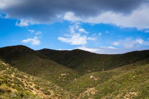 Storm Clouds over Desert Mountains