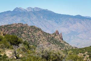 Four Peaks Beyond High Desert Mountains