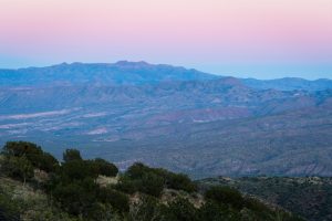 Twilight over Sierra Ancha Mountains