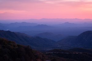 Sunset over Arizona Desert