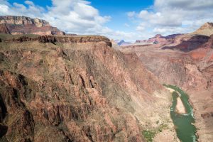 Colorado River Bending Through Grand Canyon
