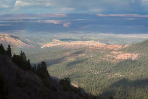 Rainbow over East Rim Viewpoint