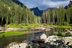 Cascade Creek and Teton Mountains