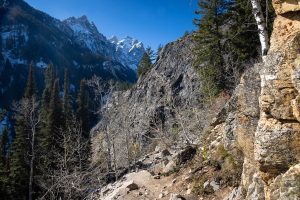 Inspiration Point Trail Below Cascade Canyon