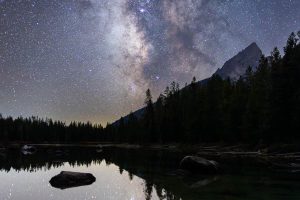 Milky Way Reflected in String Lake