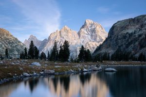 Tetons Reflected in Lake Solitude
