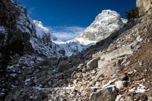 Middle Teton Above Garnet Canyon Trail