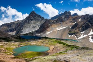 Mount Wister Above Glacial Lakes