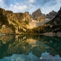 Grand Teton Above Delta Lake