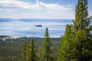Lake Hotel Along Yellowstone Lake