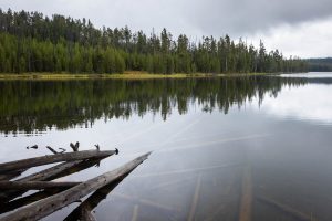 Rain Showers Beyond Ice Lake