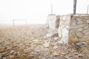 Remnants of Fire Lookout on Mount Holmes