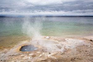 Hot Springs Along Yellowstone Lake