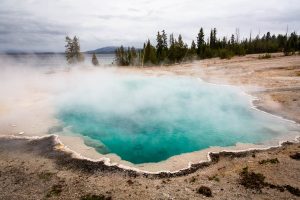 Black Pool Below Stormy Weather