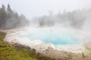 Fog Surrounding Emerald Spring