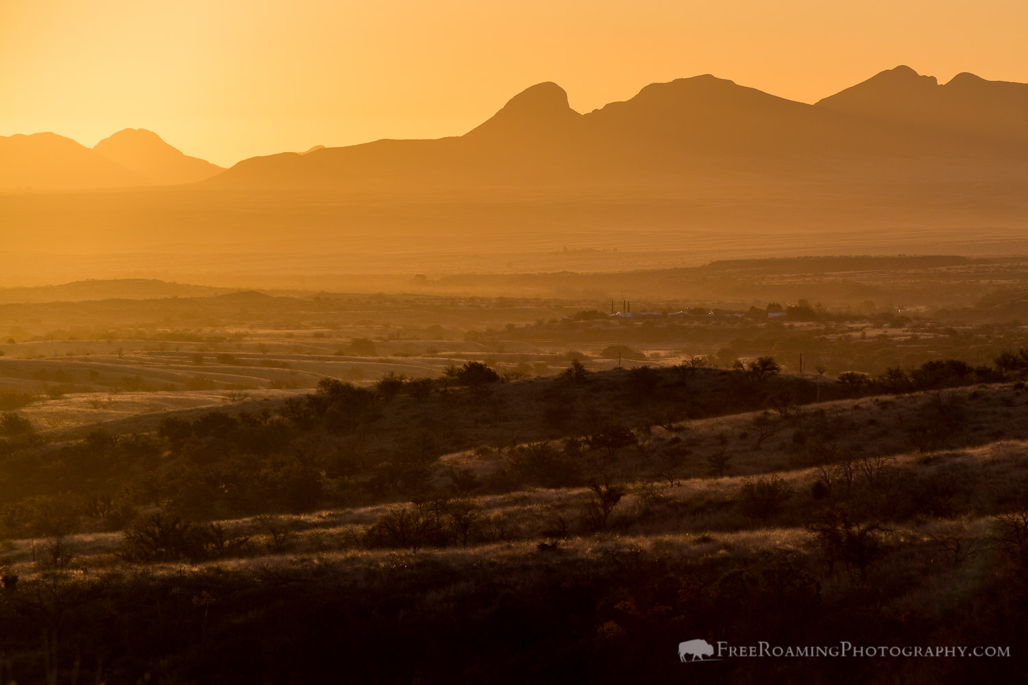 Sunrise over Arizona Deserts