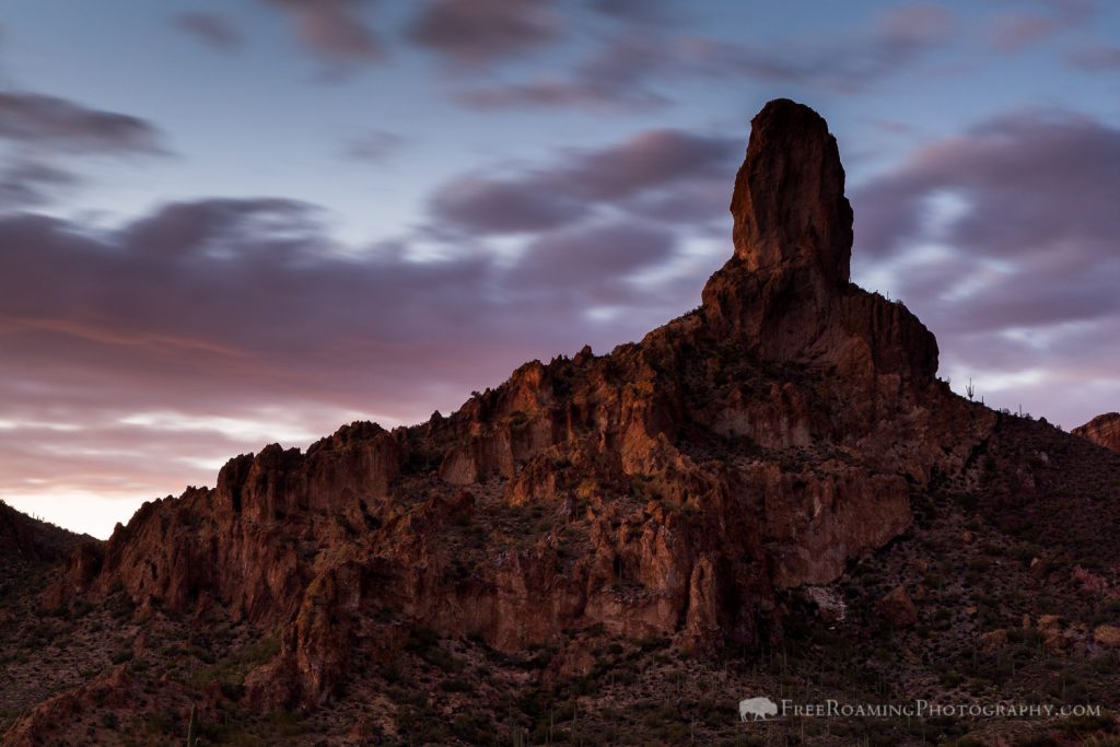 Twilight Sky over Dale's Butte