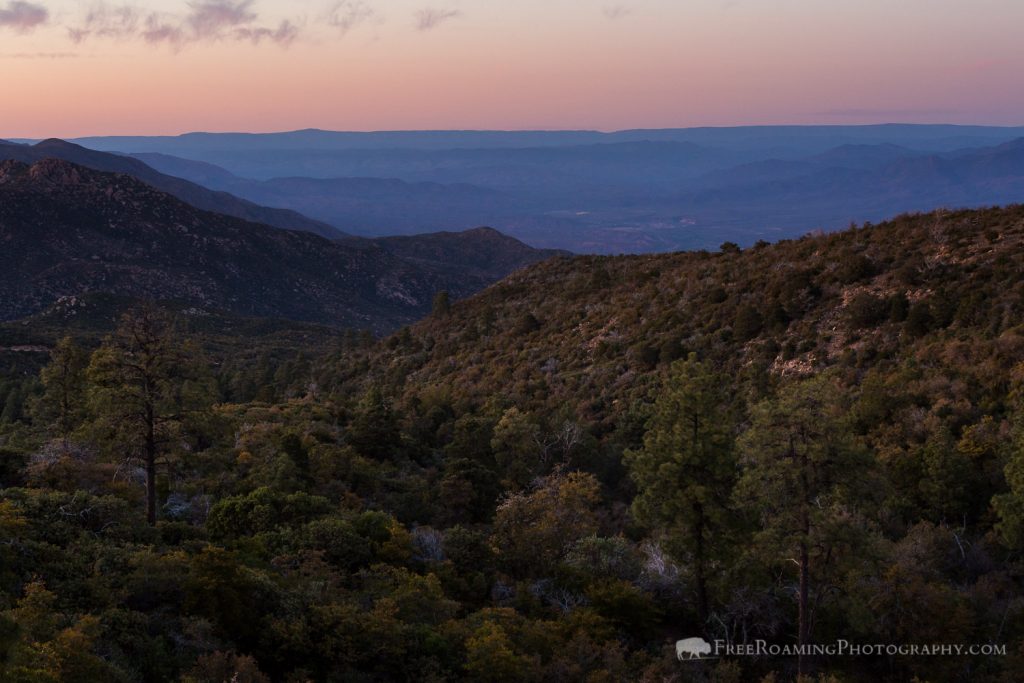 Sunset in Arizona Mountains