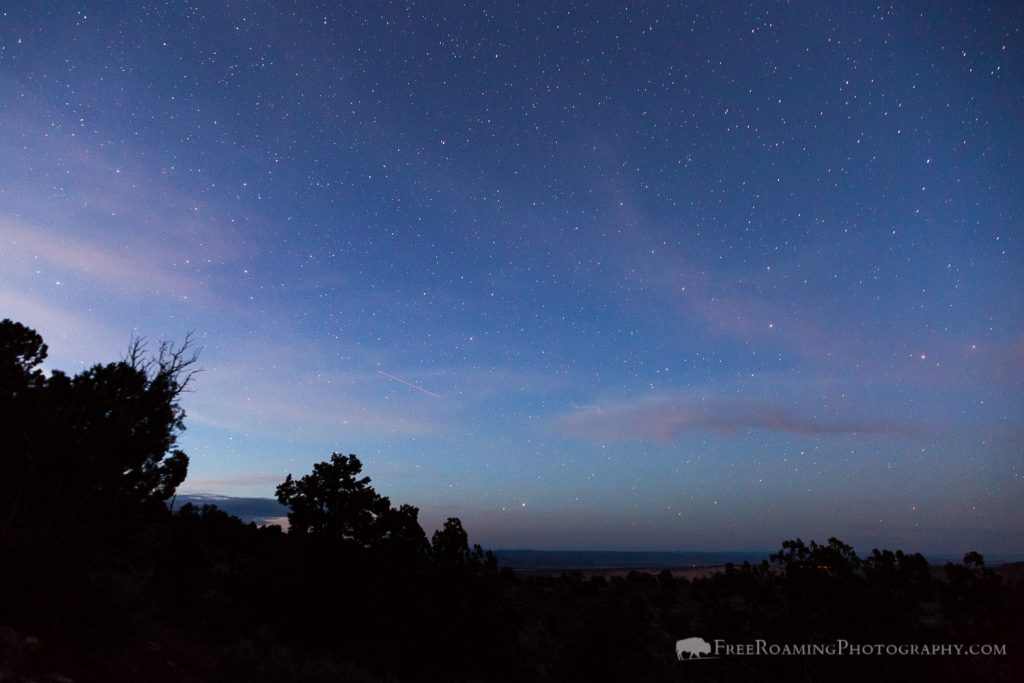 Stars over Northern Kaibab Plateau