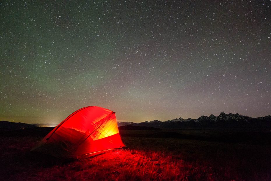 Tent Under Night Sky