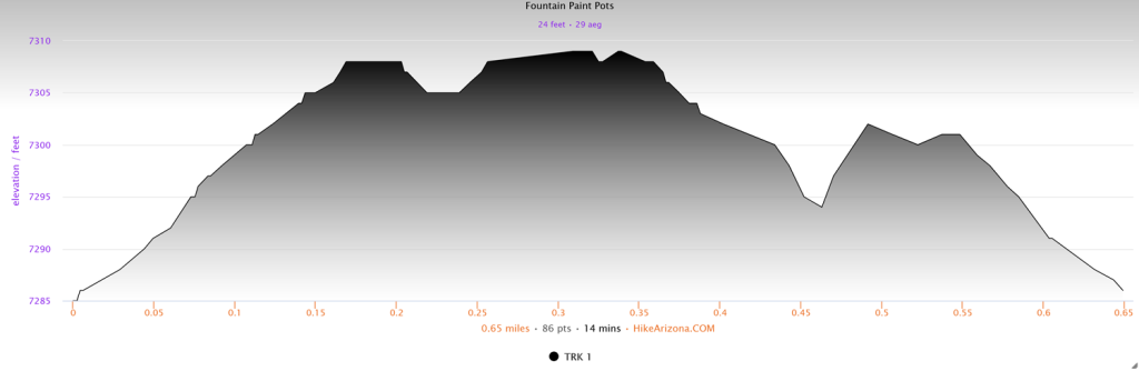 Elevation profile for Fountain Paint Pots