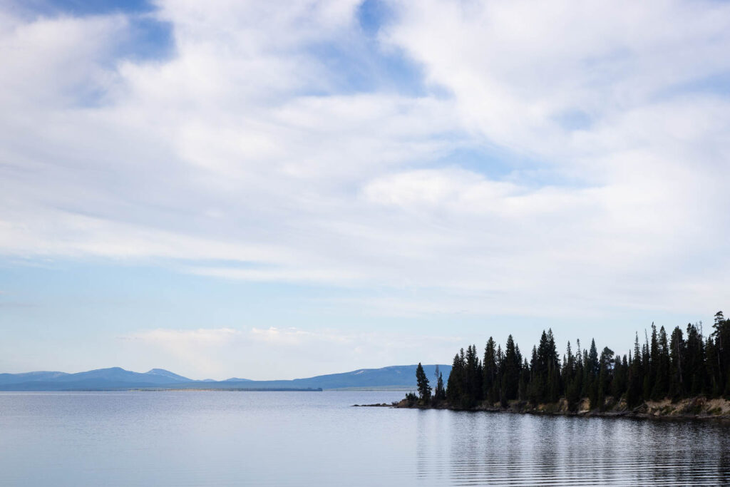 Clouds Passing Above Yellowstone Lake