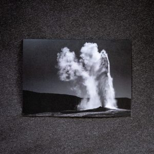 Old Faithful in Black and White Greeting Card