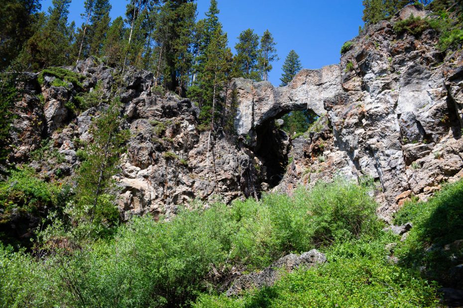Natural Bridge over Landscape